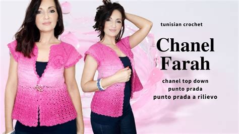 chanel giacca punto tunisino|Giacca tipo Chanel all'uncinetto by Oana .